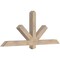 Ekena Millwork Kennewick Smooth Timber Gable Bracket, Douglas Fir, 60"W x 25"H x 3 1/2"D x 3 1/2"F, 10/12 Pitch GBW060X25X0404KEN00SDF - alternate 2
